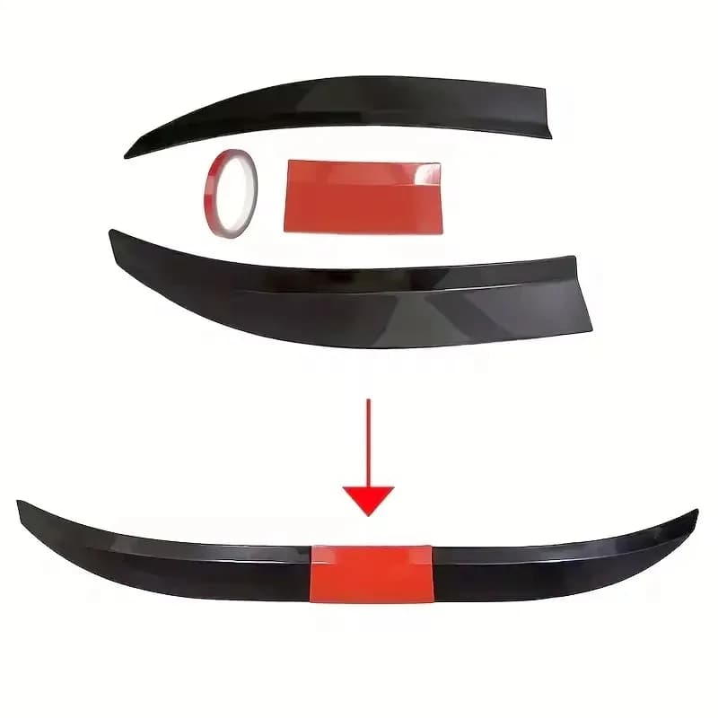 Pour Renault ARKANA 2020-2026 Aileron de coffre arrière ABS 3 sections réglable 115-125cm, Aileron supérieur sport décoratif, Pièces extérieures de voiture