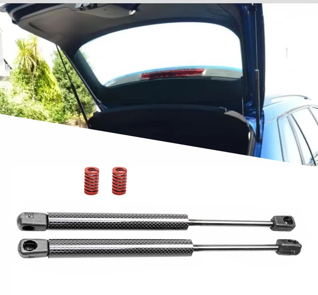 Entretoises automatiques de hayon arrière avec ressort pour Skoda Kamiq Mk1 (NW4) SUV 2019, Support de levage de coffre, amortisseur