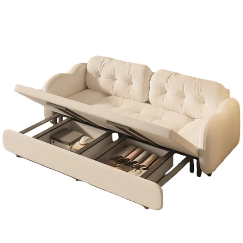Fonction De rangement canapés Simple moderne Relax canapés blancs pliant Double couchage Sillones Para Sala De Estar meubles De maison