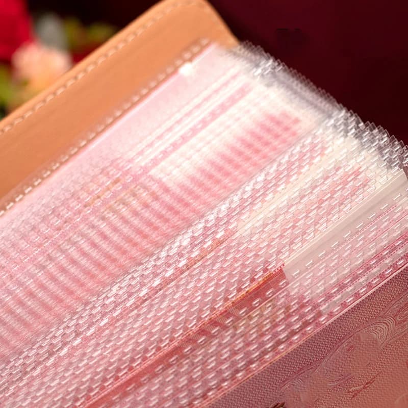 Livre de rangement de billets de banque en cuir PU, organisateur multifonction pour les collectionneurs pouvant contenir 100 billets avec pochettes pour cartes de timbres Photo