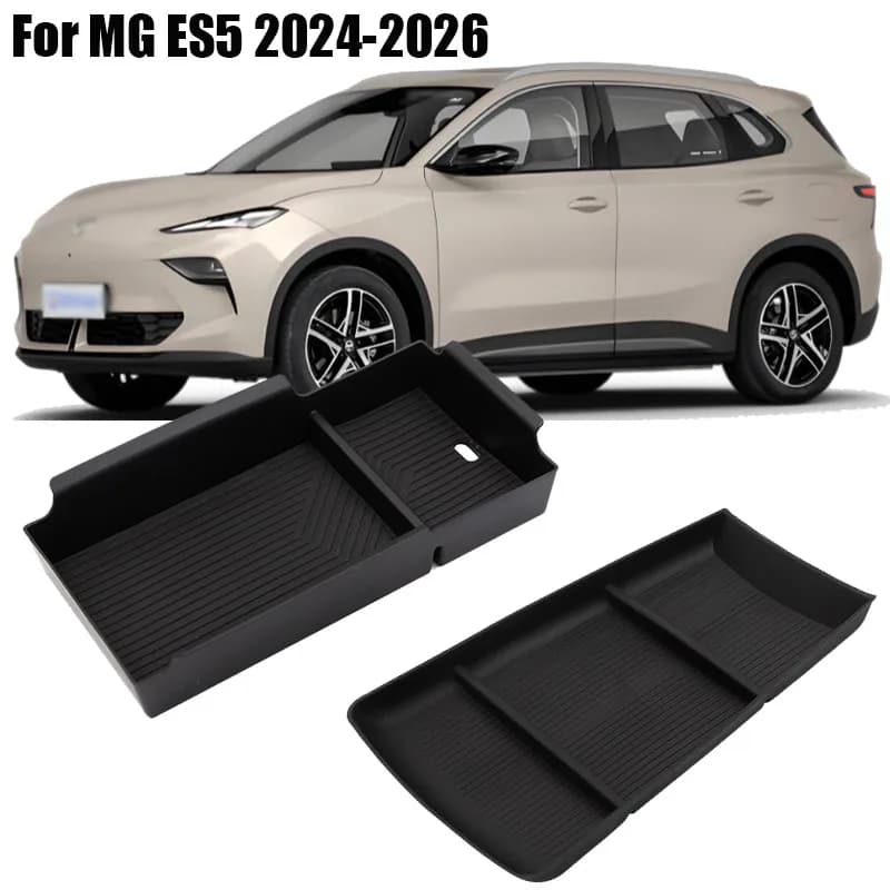 Boîte de rangement d'accoudoir, plateau de rangement inférieur de Console centrale pour MG ES5 S5 EV 2024 2025 2026 organisateur de voiture, accessoires de rangement