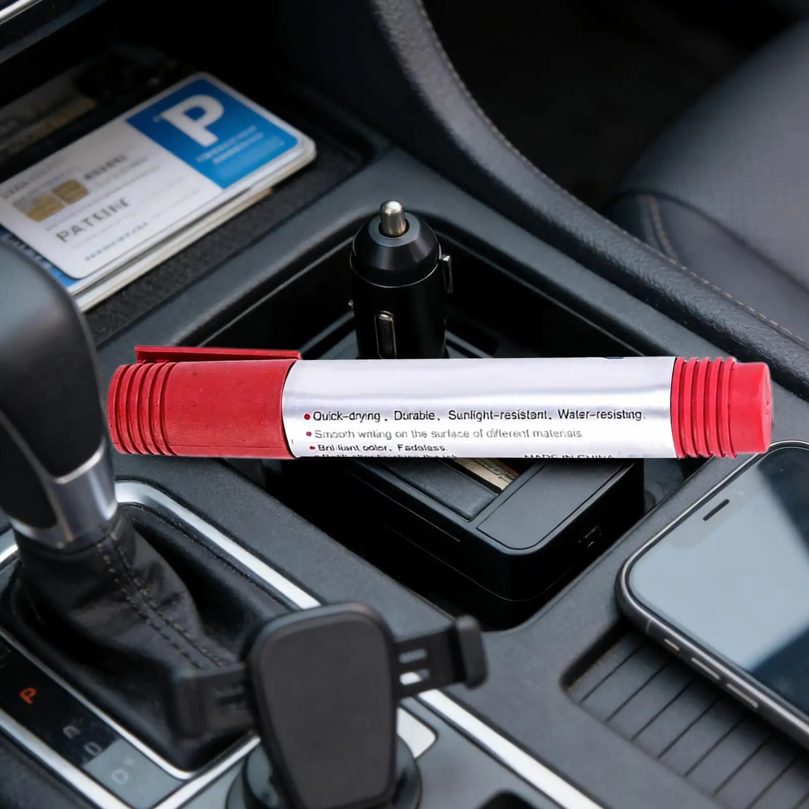 Stylo marqueur secret 2-en-1 avec compartiment caché pour objets de valeur, argent, clés – Sécurité pour voyage, maison, dortoir