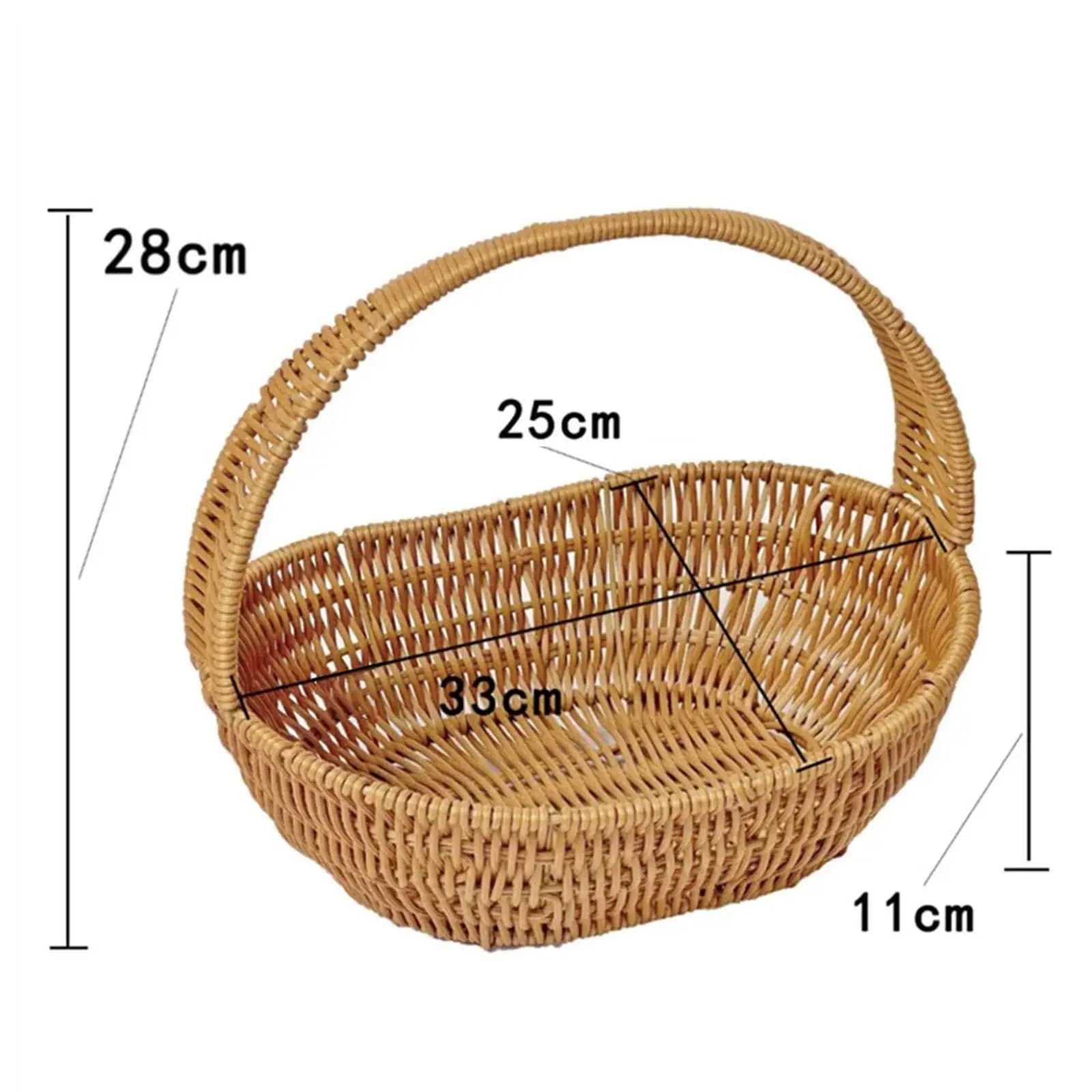 Panier de rangement tissé à la main, panier de courses, panier de pique-nique, idéal pour la plage, le shopping, la randonnée et la cuisine