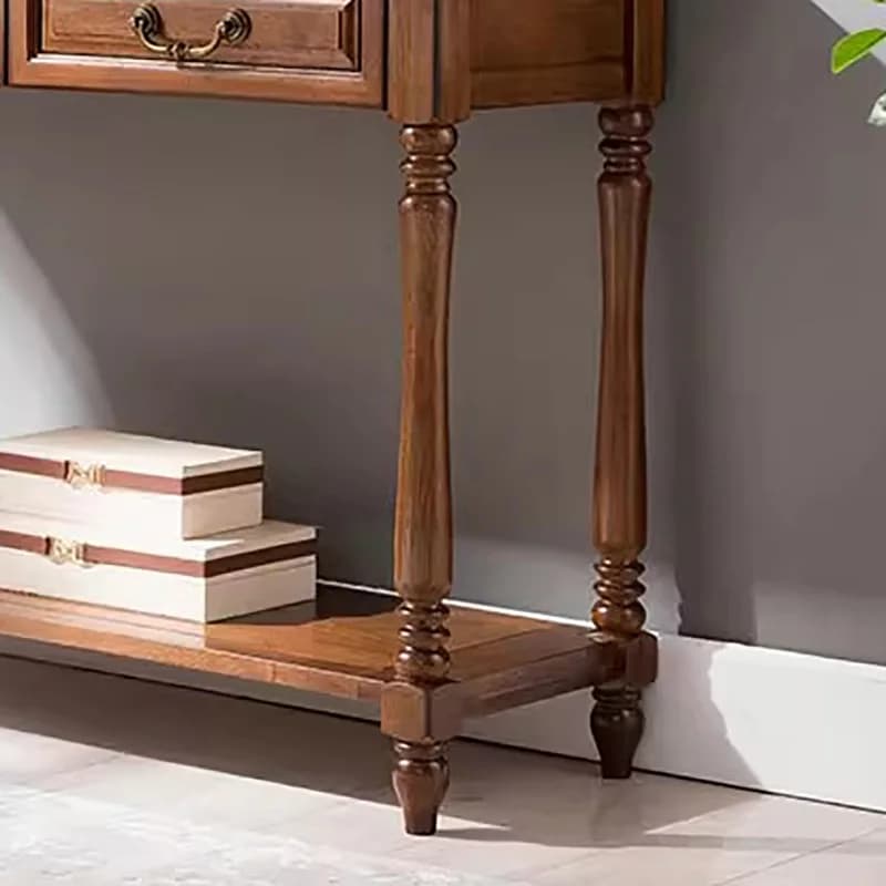Table Console rectangulaire de rangement avec tiroirs, style romain élégant, Vintage, Console française provinciale, Meuble