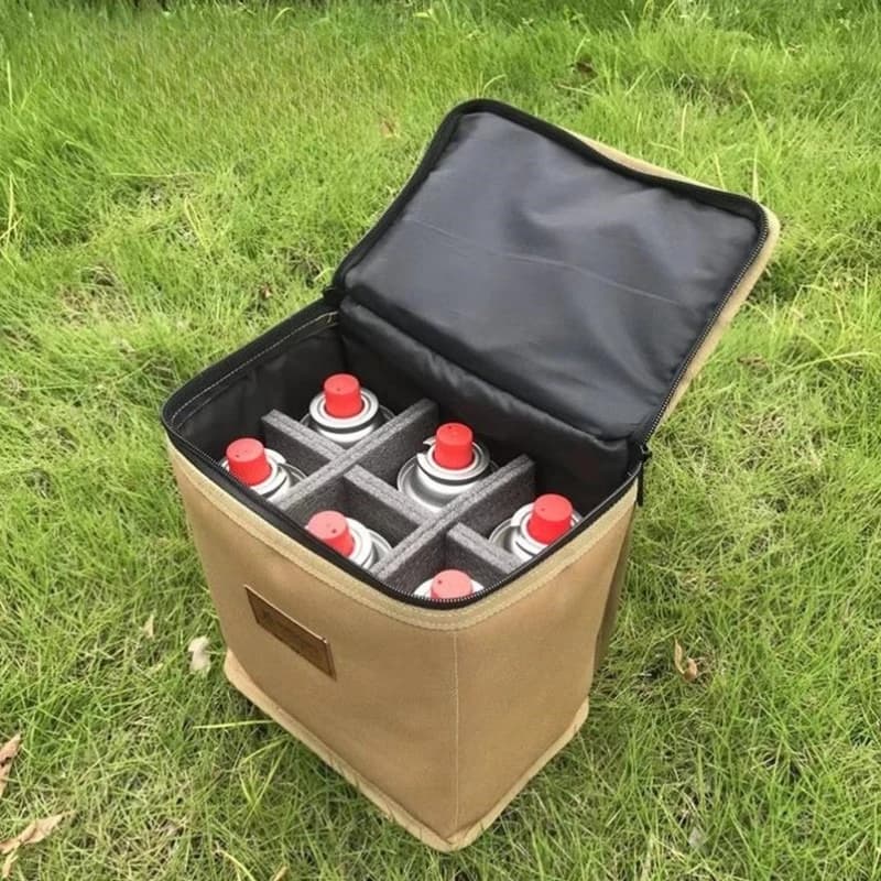 Sacs de rangement de Camping en plein air pour four à Cassette de 250g, sacs de rangement de cylindres de gaz, sacs d'ustensiles de poêle au Propane de Camping de pique-nique