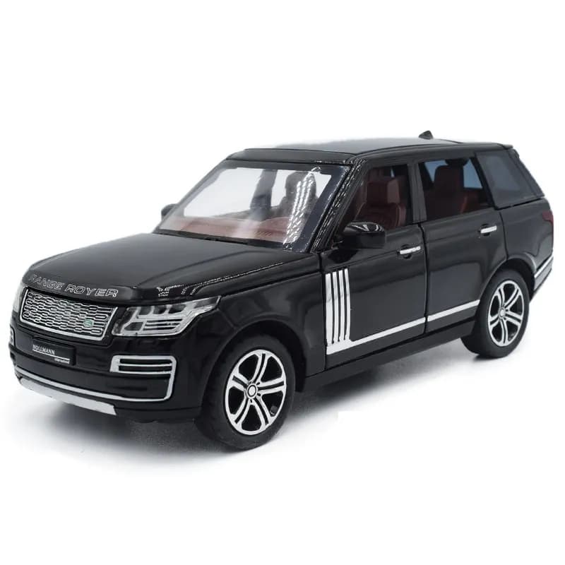 Modèle de voiture SUV Range Rover 1:32 avec simulation de son et de lumière, voiture en alliage à rétrofriction, ornements de simulation réaliste, jouet pour garçon, cadeaux