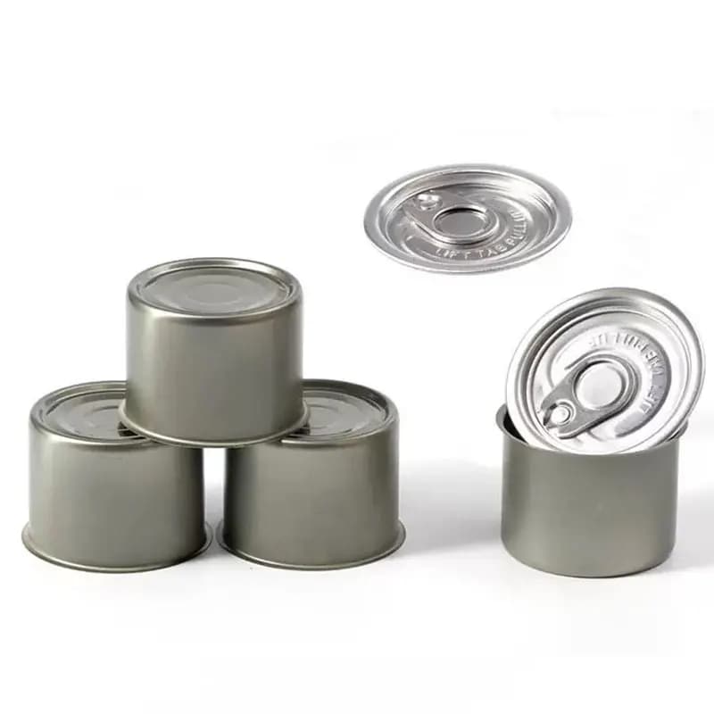 10 Couvercles de fermeture à pression pour boîtes de conserve en aluminium, pour la conservation du thon, des sauces, des gâteaux, du thé, des bonbons et des biscuits