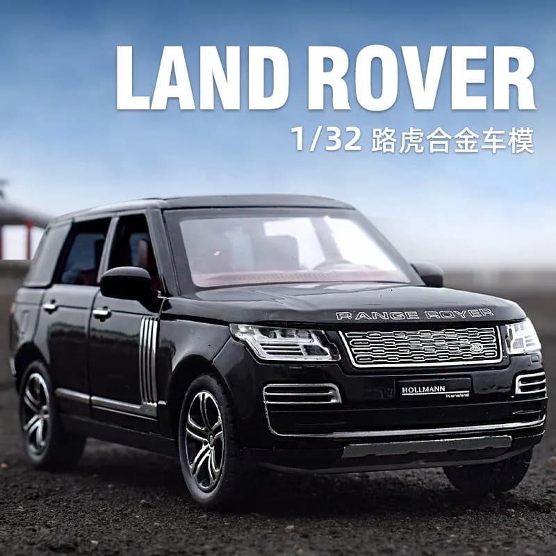 Modèle de voiture SUV Range Rover 1:32 avec simulation de son et de lumière, voiture en alliage à rétrofriction, ornements de simulation réaliste, jouet pour garçon, cadeaux