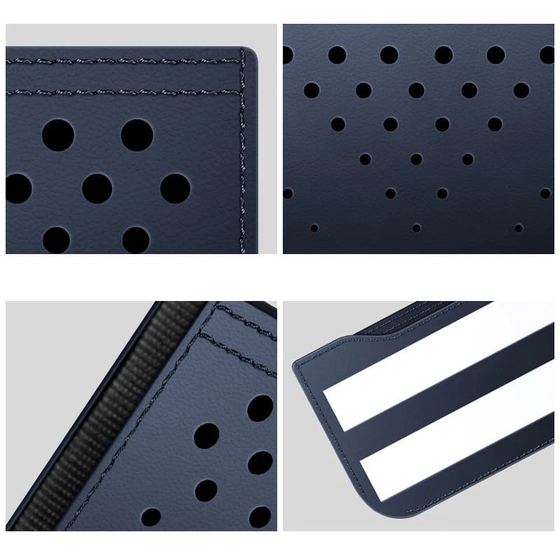 Sac de rangement en cuir pour voiture, boîte de rangement multifonctionnelle, organisateur de poche latérale de voiture, pochette adhésive en cuir pour poche automatique