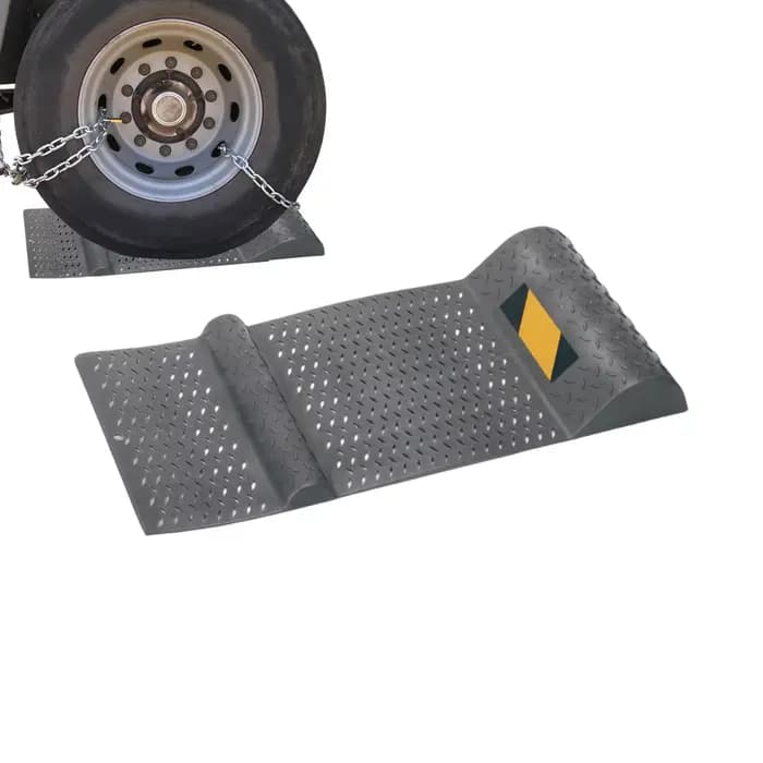 Tapis de stationnement antidérapant pour garage, butée de positionnement pour roues de voiture, aide