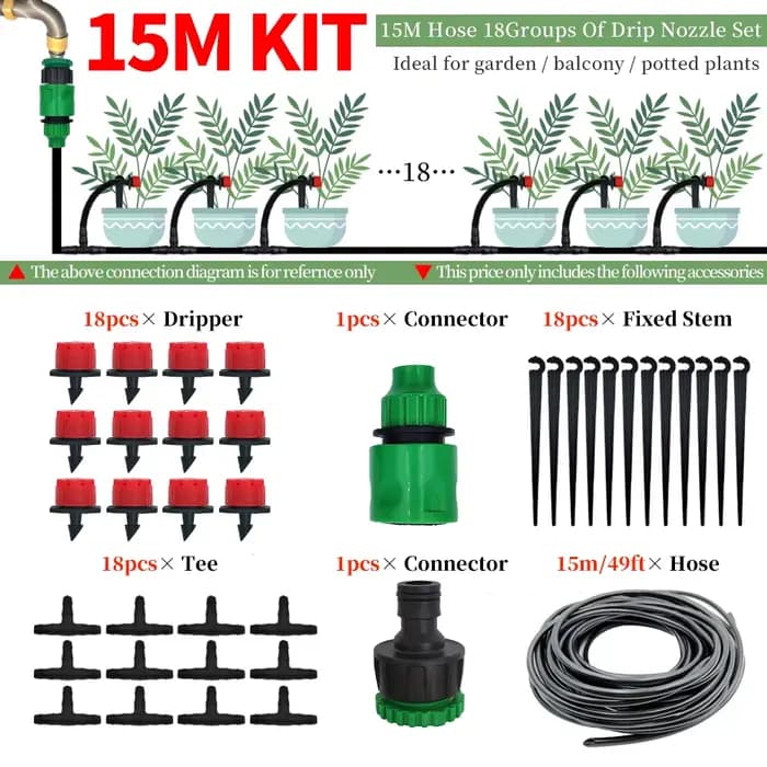 Système d'irrigation goutte à goutte pour serre, tuyau d'arrosage automatique, micro kits d'arrosage
