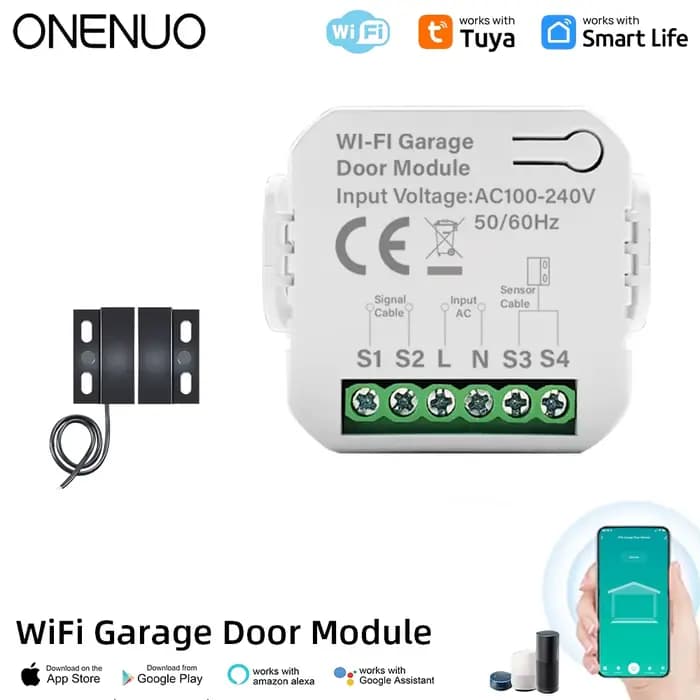 Tuya – contrôleur de porte de Garage intelligent WiFi, interrupteur d'ouverture de porte, applicatio