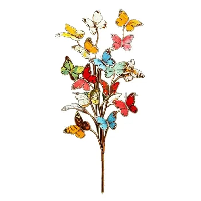 Piquets jardin en métal papillons décoratifs, piquets jardin décoratifs en forme papillon, décoratio