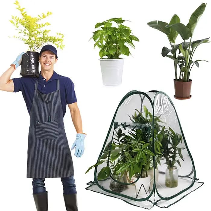Tente de serre pour plantes en PVC transparent, pliable, Pop-Up, Flexible, multifonctionnelle, pour