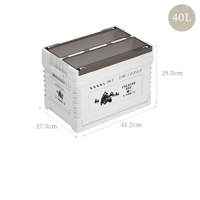 Boîte de rangement pliable en plastique étanche pour l'extérieur, boîte de rangement de Camping mult