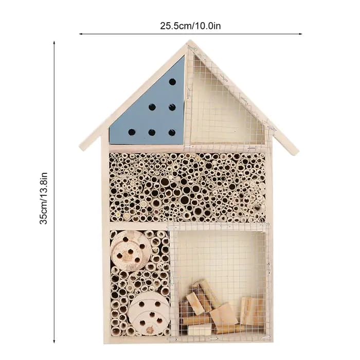 Maison d'insectes en bois, Installation facile, salle d'insectes d'abeilles en bois, abri d'hôtel, d