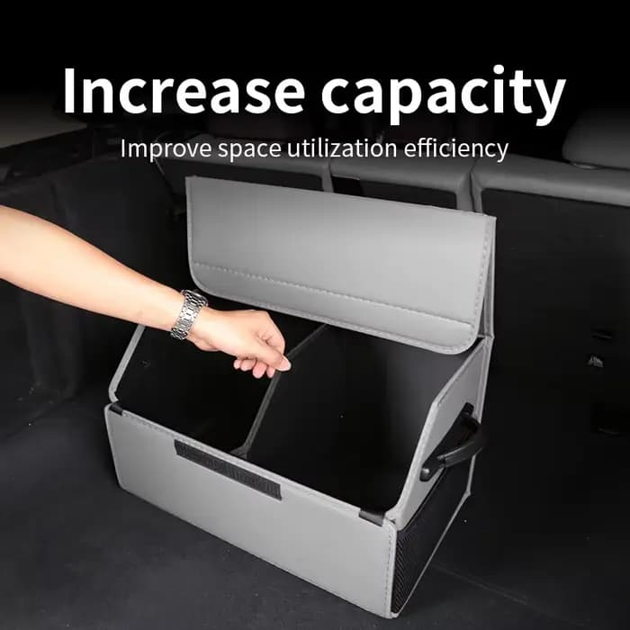 Limud organisateur de rangement de coffre de voiture avec couvercle Portable pour AUDI Q4 Q6 Q8 e-tron A4 Allroad A6
