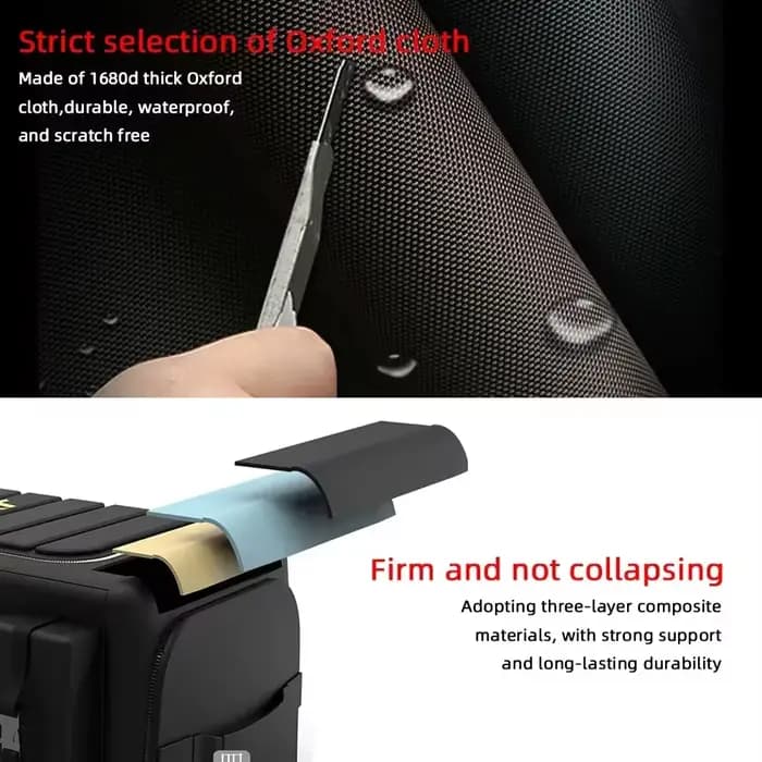 Organisateur de coffre de voiture avec couvercle
