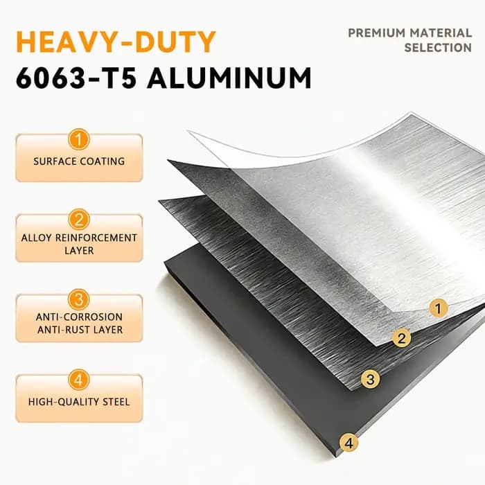 Auvent de porte extérieur en polycarbonate, protection contre la pluie et les UV, pour fenêtre, véranda, terrasse, avec cadre en aluminium, design moderne pour porte d'entrée