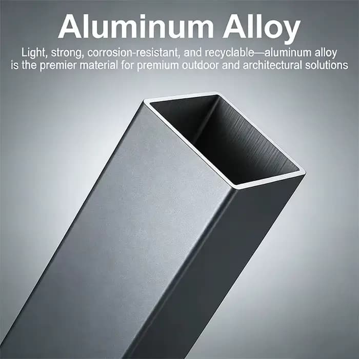 Carport de voiture robuste en alliage d'aluminium de qualité supérieure