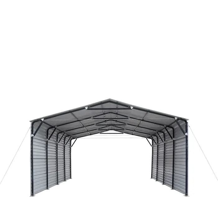 Abri pour 2 voitures en acier galvanisé