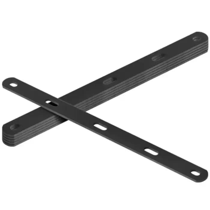 1 pièce Plaque de réparation métallique noire robuste de 16 pouces à fentes