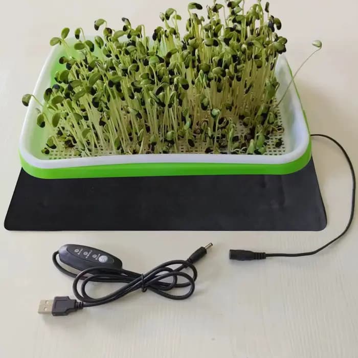 Tapis chauffant pour semis avec 3 températures réglables