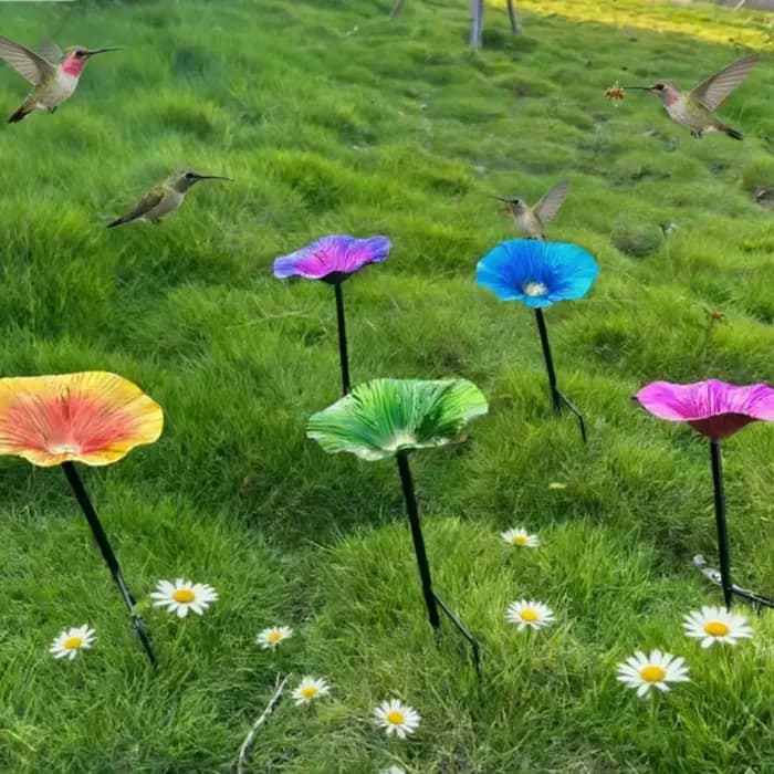 Mangeoire et abreuvoir pour oiseaux en métal