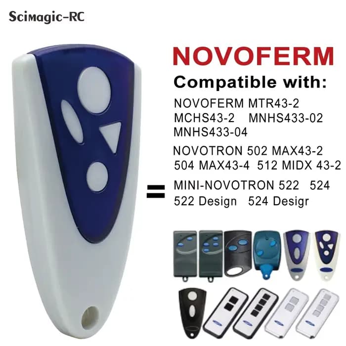 NOVOFERM NOVOTRON Télécommande de porte de garage 433