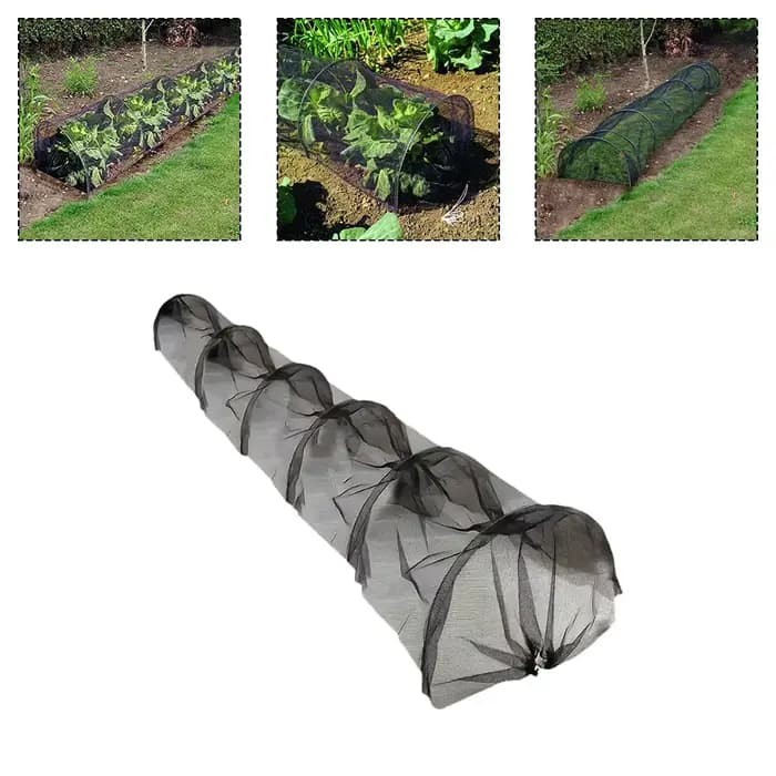 Couvercle en plastique pour Tunnel de plantation en maille noire agricole