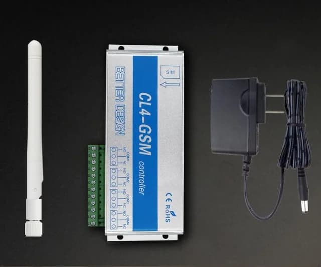 Contrôleur GSM SMS à 4 sorties relais, porte de garage GSM CL8-GSM, idéal pour le contrôle des appar