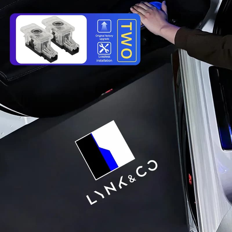 Projecteur de logo de porte de voiture à LED Lumière de bienvenue pour Lynk&Co 01 02 03 05 09 Access