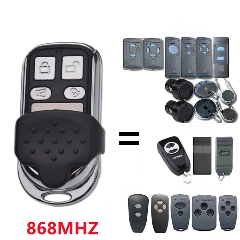 Télécommande de porte de garage HSM2 HSM4 868 MHZ, transmetteur portatif 868.35mhz