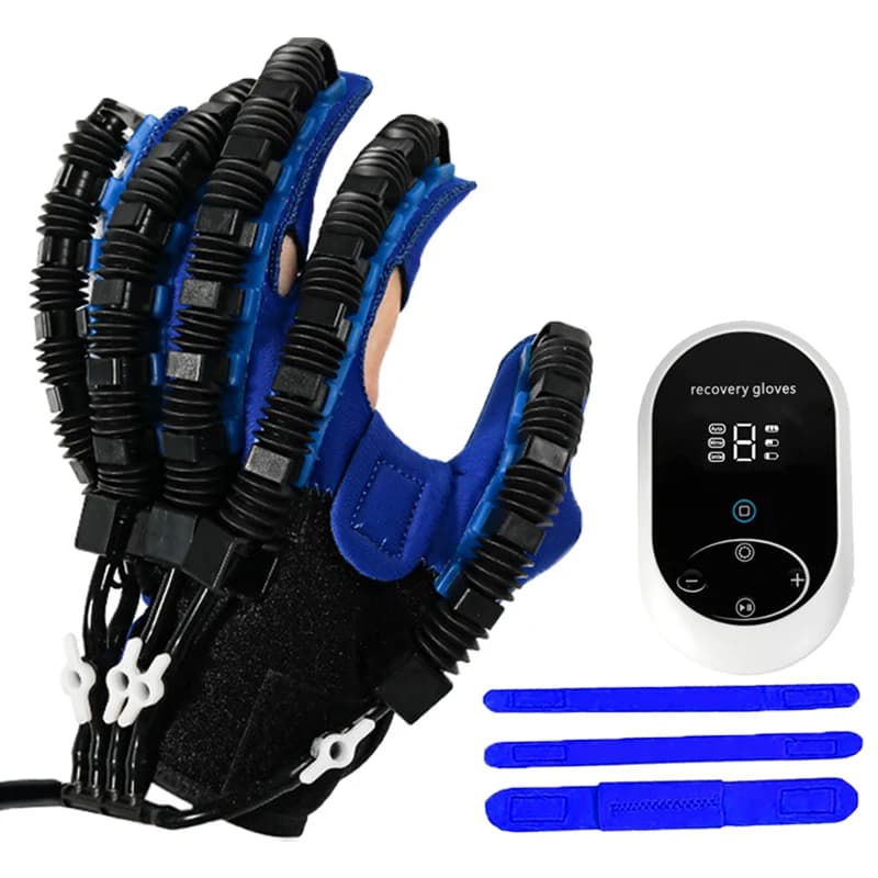 Gants robotisés d'exercice pour la rééducation des doigts (gauche/droite) – Idéal pour AVC, hémiplég