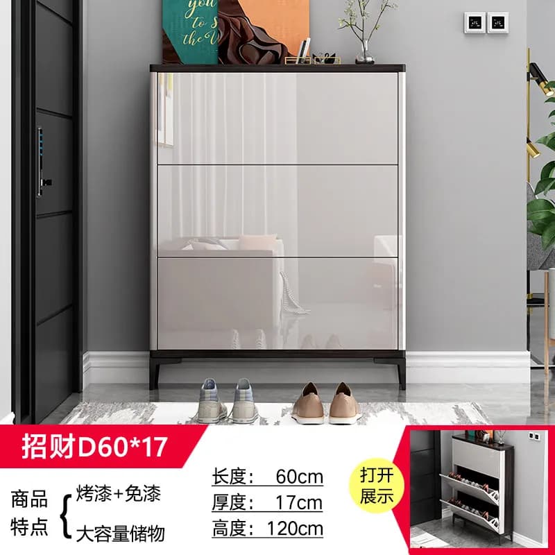 Meuble de rangement pour chaussures avec siège et portes, armoire à chaussures étroite secrète, orga