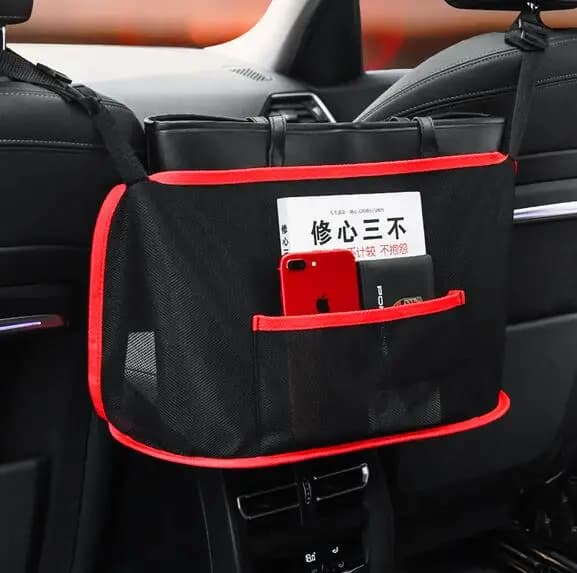 Sac de rangement en nylon élastique pour voiture, porte-bagages, filet à bagages, coffre à mailles élastiques, boîte de poche d'évaluation