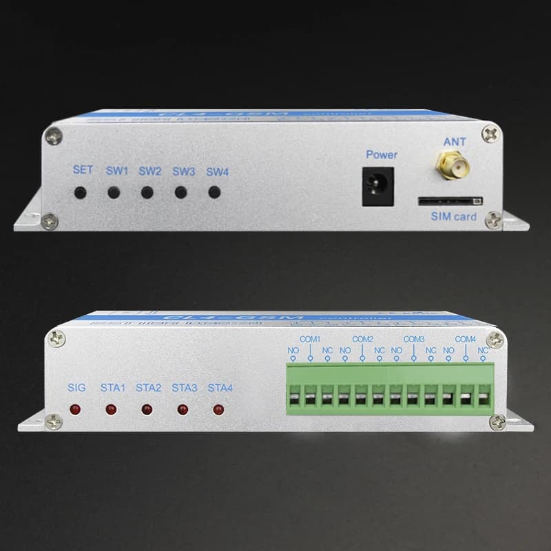 Contrôleur GSM SMS à 4 sorties relais, porte de garage GSM CL8-GSM, idéal pour le contrôle des appareils électriques domestiques