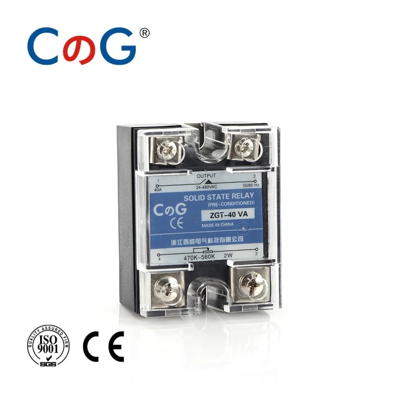 CG SSR-10VA 25VA 40VA SSR régulateur de tension monophasé relais dissipateur de chaleur 10A 25A 40A VA relais à semi-conducteurs