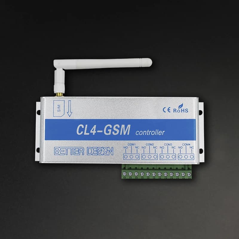 Contrôleur GSM SMS à 4 sorties relais, porte de garage GSM CL8-GSM, idéal pour le contrôle des appareils électriques domestiques