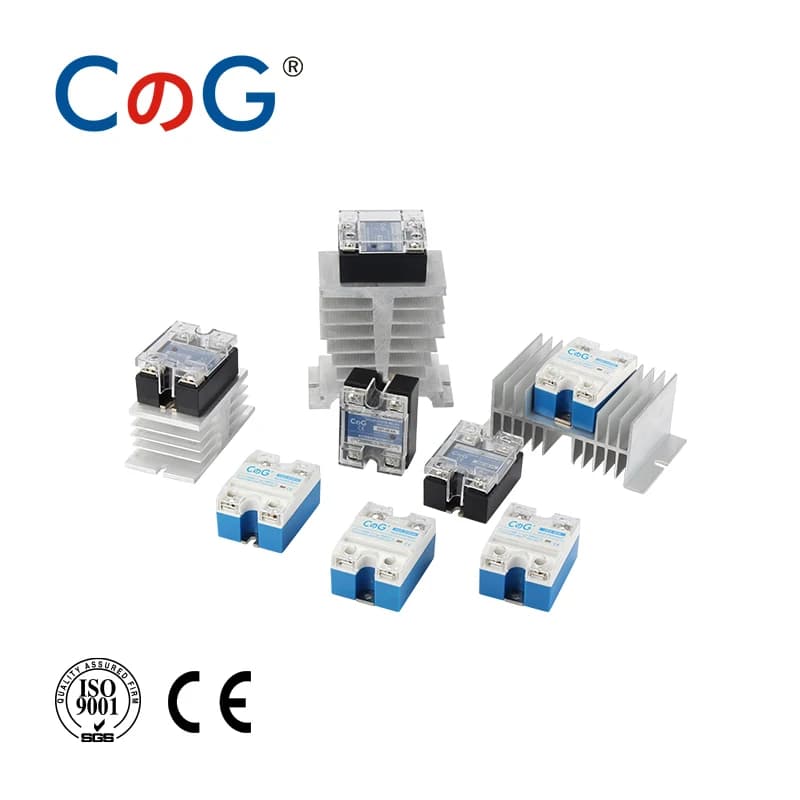 CG SSR-10VA 25VA 40VA SSR régulateur de tension monophasé relais dissipateur de chaleur 10A 25A 40A VA relais à semi-conducteurs