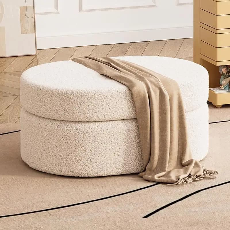 Petit tabouret de changement de chaussures, chaise, boîte de rangement serpent, banc de vanité de rangement caché, panier organisateur de décoration de la maison pour salon
