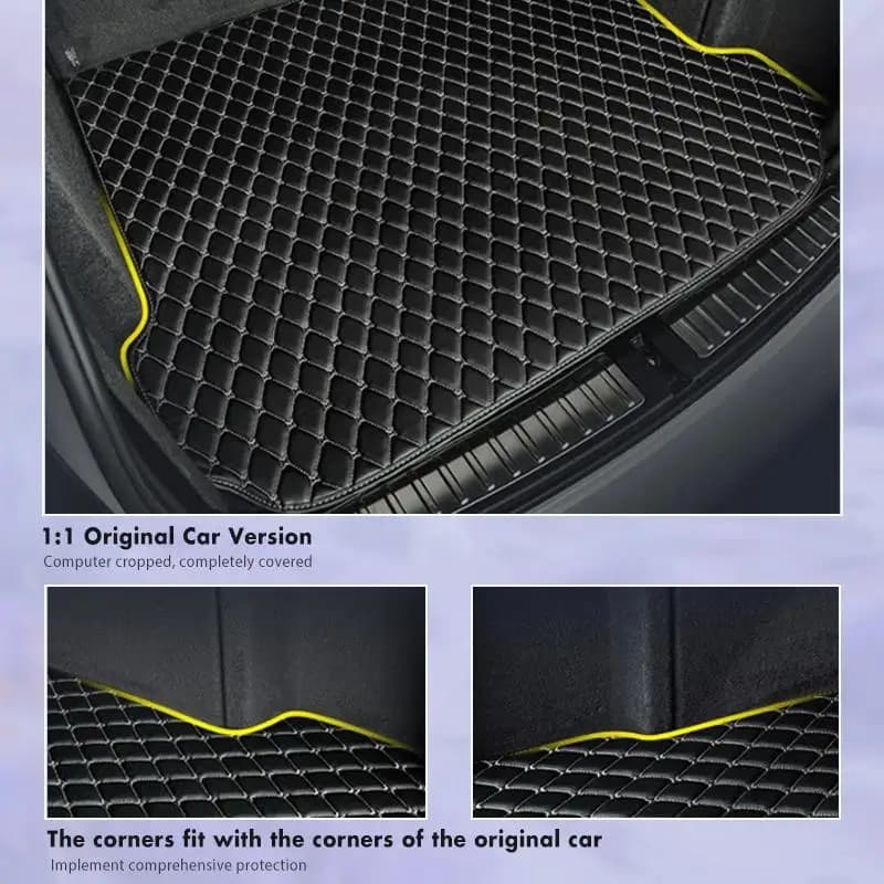 Tapis de sol de voiture, tapis de coffre pour Hyundai Tucson 2015 2016 2017 2018, tapis de coffre imperméable en cuir, accessoires d'intérieur automobile