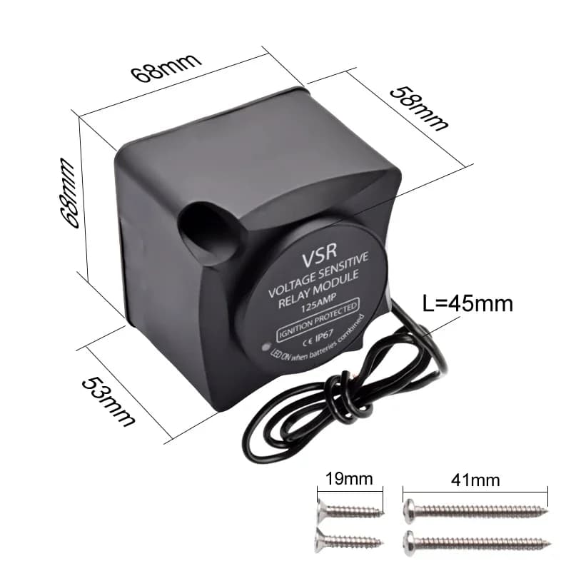 VSR – relais sensible à la tension 12V 140a, double Protection de batterie, isolateur intelligent, Module de relais de charge automatique divisé, voiture, camion, bateau
