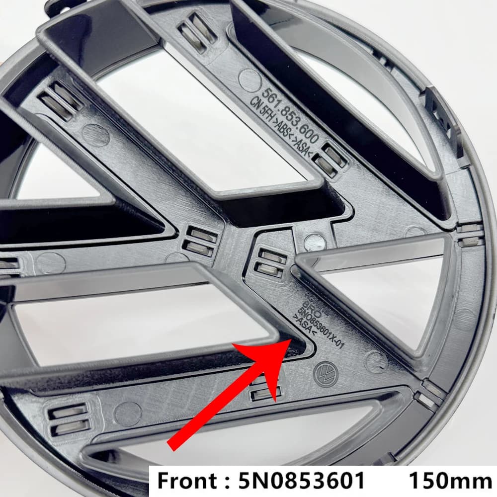 Autocollant décoratif pour calandre avant, emblème de coffre arrière, couvercle de coffre, logo pour Volkswagen Tiguan 2012-2017, accessoires.