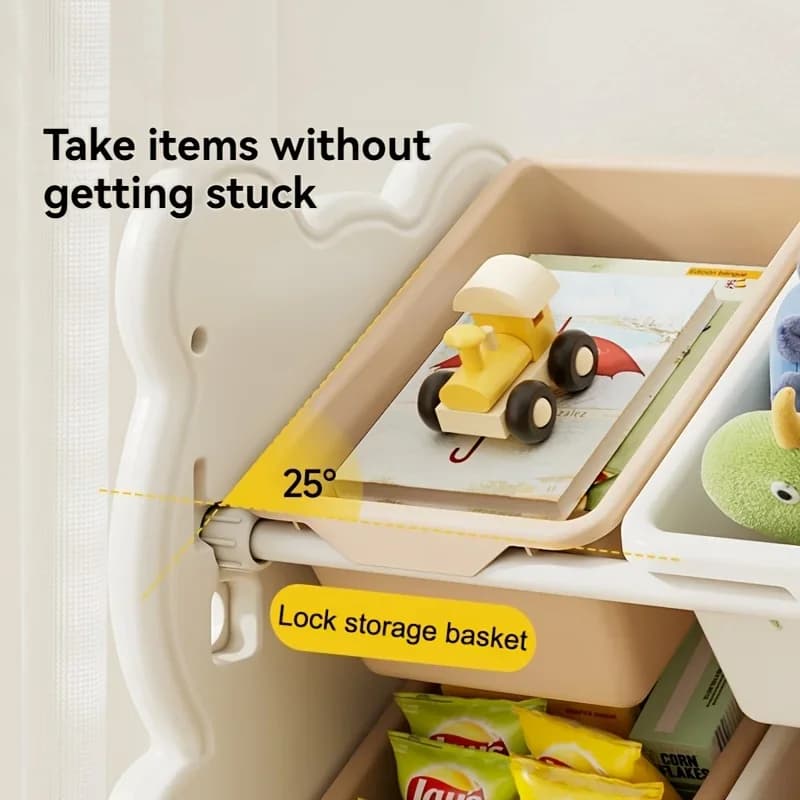 Étagère de rangement pour jouets d'enfants, grande capacité, organisateur multi-niveaux pour la maison, étagère de rangement pour bébé, pour le salon