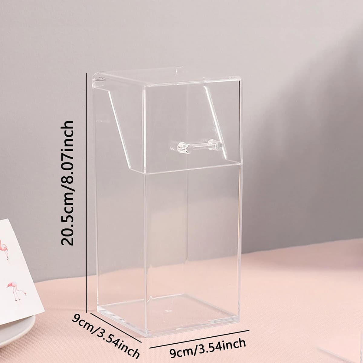 Boîte de rangement pour pinceaux de maquillage, simple et transparente, support de rangement multifonctionnel pour pinceaux de maquillage, simple, durable et pratique