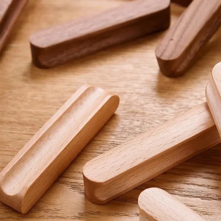 Armoire circulaire minimaliste en bois Foy, portes en bois, proximité des égouts, armoires nordiques, armoire à chaussures