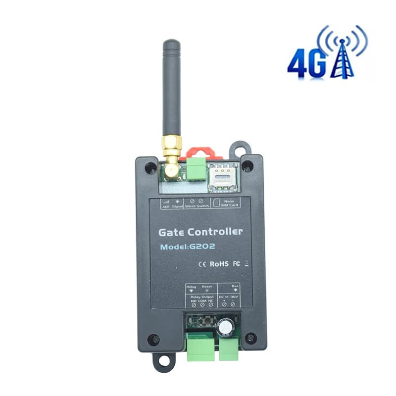 Ouvre-porte télécommandé GSM 4G SMS, interrupteur marche/arrêt à relais unique G202 pour ouvre-porte de Garage coulissant