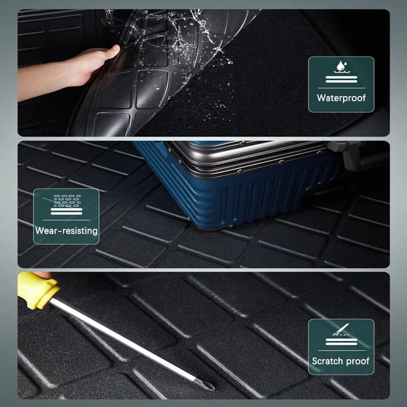 Polymères de coffre arrière de voiture imperméables, doublure de protection, tapis de sol, accessoires pour Renault Dacia Duster HM MK2 2018 ~ 2023 2022