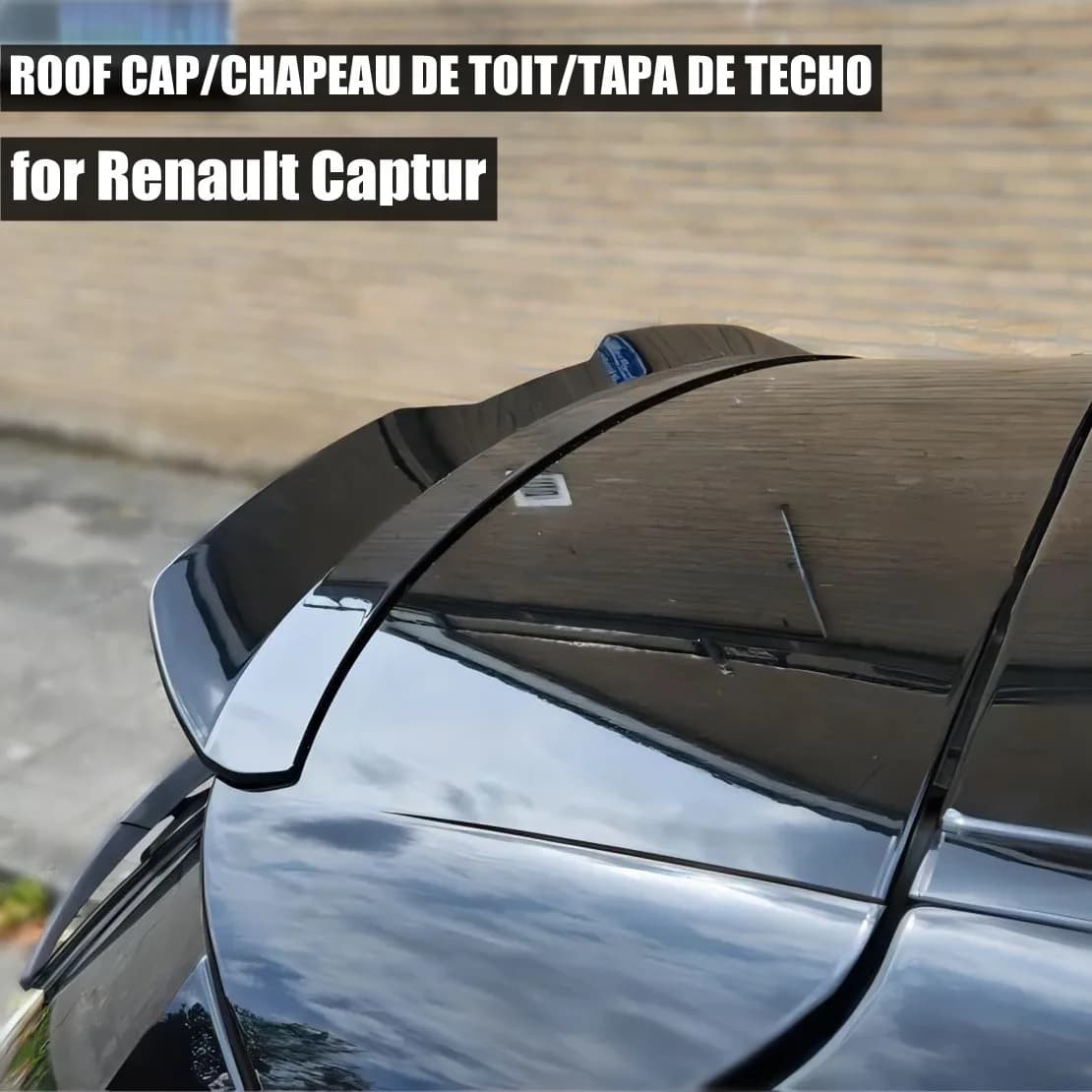 Capuchon de Spomicrophone de Toit pour Renault Kaptur Captur J87 QM3 2013-2019, Aile Arrière de Voiture, Couvercle de Coffre Arrière, Analyste de Batterie de Style Prévention BOU, Accessoires